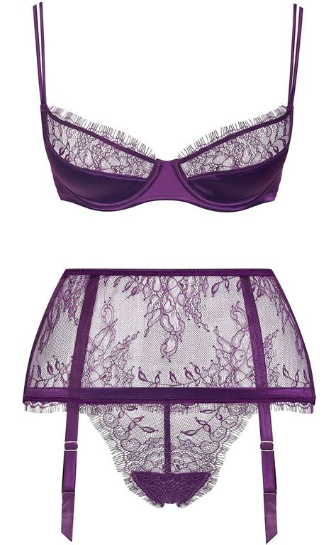 Maison Close Villa Satine In Purple Eyelash Maison Close Lingerie