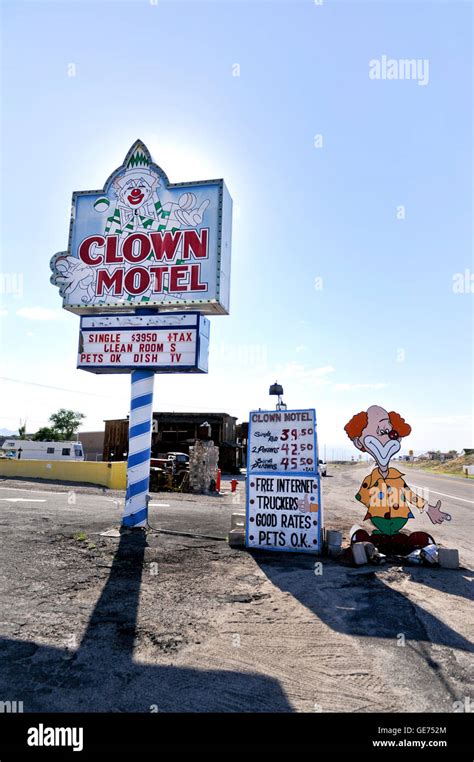 The Clown Motel In Tonopah Nevada Stock Photo Alamy