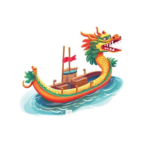 Premium Vector Dragon Boat Festival Vector Illustration