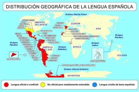 Arriba 82 Imagen Carte Des Pays Hispanophones Fr Thptnganamst Edu Vn