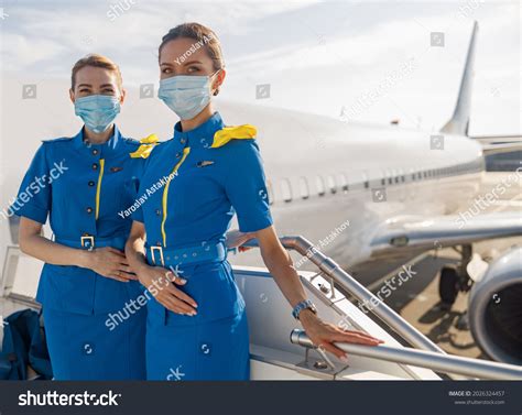 Flight Attendant Looking Flight Board Images Stock Photos