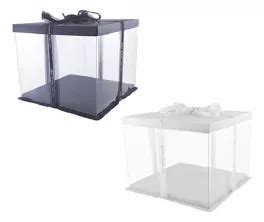 Cajas De Acetato Transparentes Con Cinta Cajitas De Regalo MercadoLibre