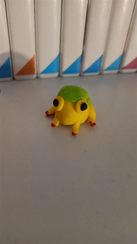 First Time Using Polymer Clay Made A Dwarf Red Bulborb And A Yellow