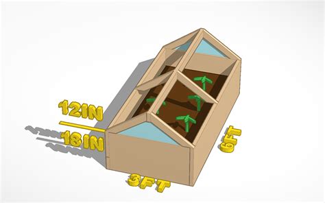 3d Design Greenhouse Tinkercad