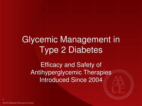 Ppt Glycemic Management In Type 2 Diabetes Powerpoint Presentation