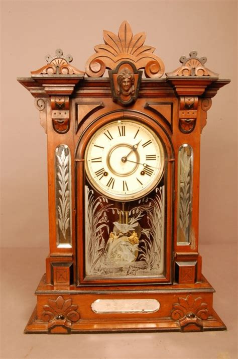 Gilbert Amphion Walnut Mantle Clock Clockprices