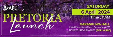 Book Tickets For Aplgo Pretoria Launch