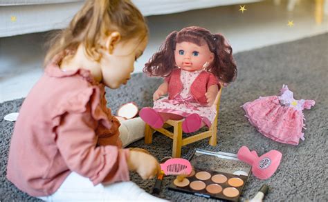 Deao Baby Doll Toys Girl Doll Dress Up Doll Toy Set Baby Dolls For