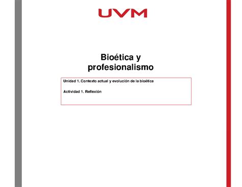 A 1 Bioetica Bioética Y Profesionalismo Unidad 1 Contexto Actual Y Evolución De La Bioética