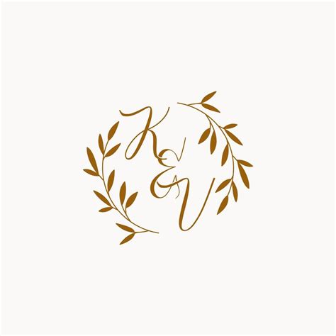 Kv Initial Wedding Monogram Logo Vector Art At Vecteezy