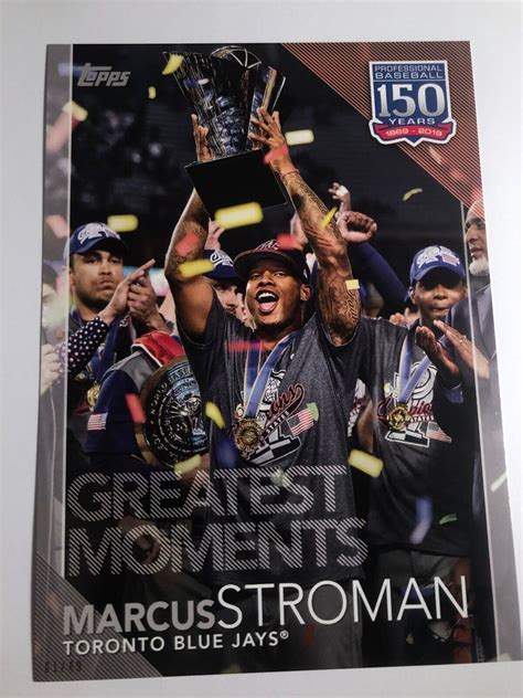 2019 Topps Update 150 Years Baseball Jumbo 5x7 Marcus Stroman Blue Jays