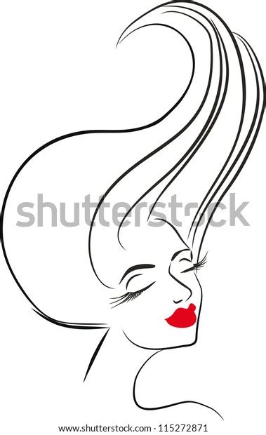 Beauty Girl Face Stock Vector Royalty Free 115272871 Shutterstock