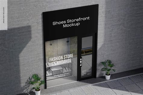 Maquette De Devanture De Magasin De Chaussures Vue En Plong E Psd