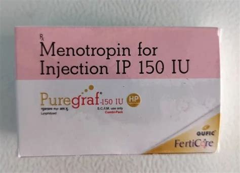 Puregraf Menotropin Injection IP 150 IU Packaging Type Box Dose As