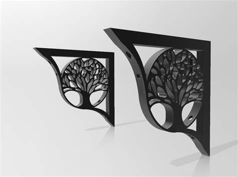 Fichier STL equerre etagere arbre de vieModèle pour imprimante 3D à