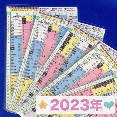 マヤ暦★年まわり早見表【3枚セット】★2022・2023・2024年の通販 By Lune De Fraisesルナデフレーズ｜ラクマ