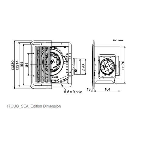 Ceiling Mount Type Ventilating Fan Cug Kdk Exhaust Fans Avesco