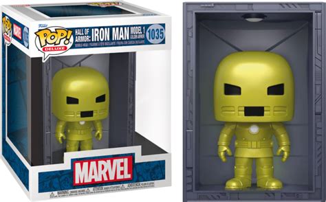 Marvel Hall Of Armor Iron Man Model 1 Metallic Deluxe Funko Pop Vinyl Figure Popcultcha