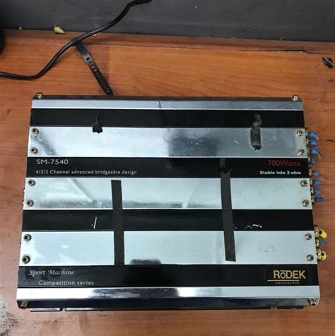 Rodek Sm 7540 4 Channel Amplifier Car Accessories On Carousell