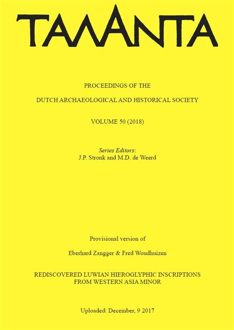 TALANTA | peer-reviewed journal for the study of Antiquity