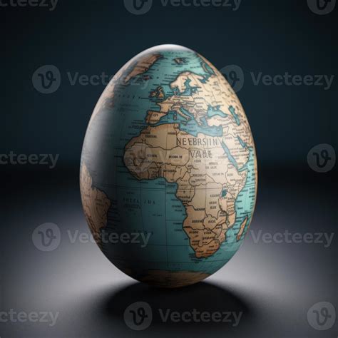 Egg shaped earth beautiful designed generative AI 22593497 Stock Photo ...