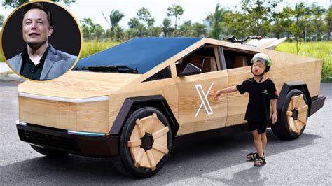 Vietnamese Artisan Creates Wooden Cybertruck