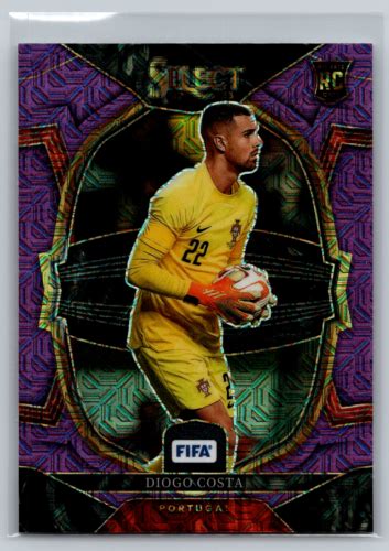 Diogo Costa 2022 23 Panini Select FIFA Purple Mojo Rookie 48 Portugal