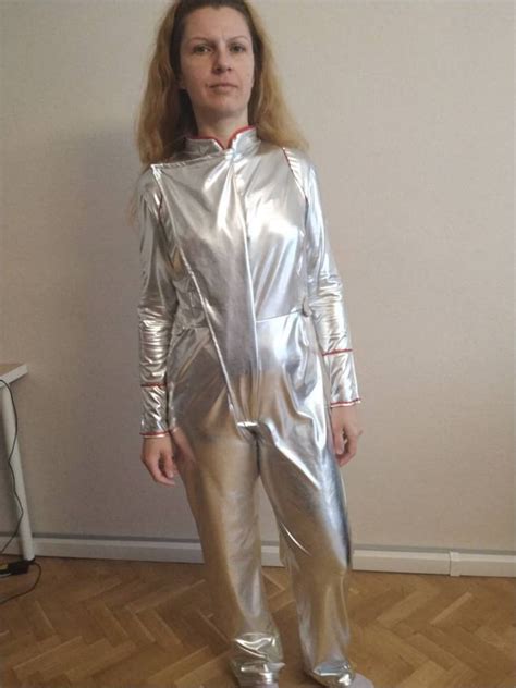 Lost In Space Cosplay Jumpsuit Space Costume Silver Overall Etsy Israel