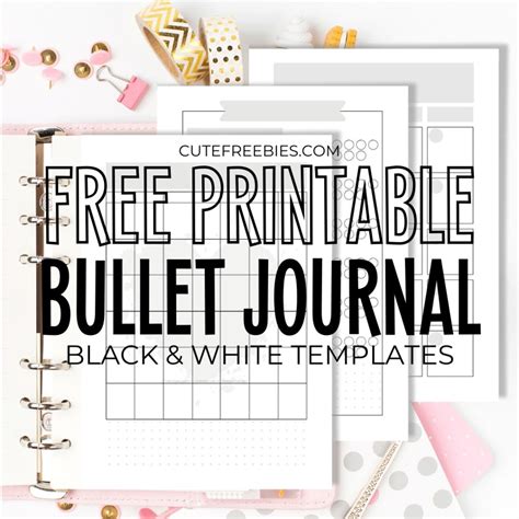 FREE-PRINTABLE-BULLET-JOURNAL-PAGES - Cute Freebies For You