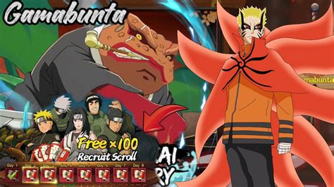 NARUTO ONLINE ENG LITE F2P FREE 100GACHA 10 CODES RED NINJA RINNE