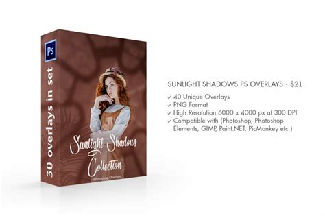 Sunlight Shadows Photoshop Overlays Masterbundles