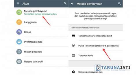 Cara Menambahkan Metode Pembayaran Telkomsel Di Google Play Store