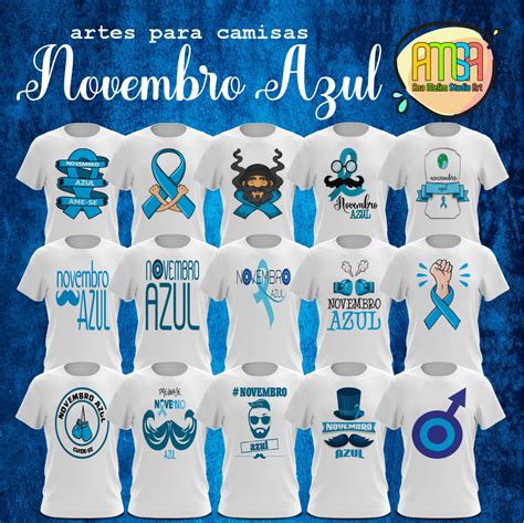 ESTAMPAS NOVEMBRO AZUL CAMISAS Ana Melim Studio Art