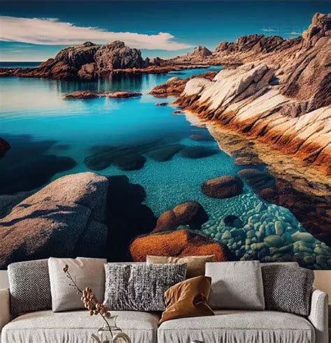 Vinilo Decorativo Foto Mural Paisaje Lago Belleza Natural