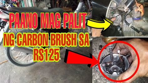 PAANO MAG PALIT NG CARBON BRUSH HONDA RS125 STEP BY STEP YouTube