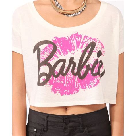 Forever 21 Cropped Barbie™ Tee Womens Tops Girls Tshirts Tees