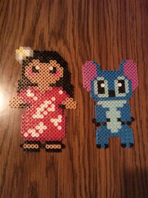 Lilo And Stitch Hama Perler Beads By Bryan Nichols Perler Bead