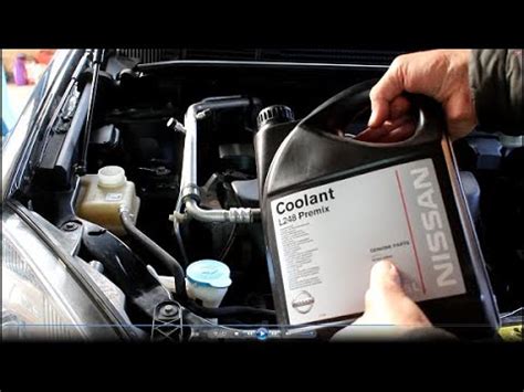 Замена антифриза на Nissan Qashqai 2,0 4WD Ниссан Кашкай 2008 - YouTube