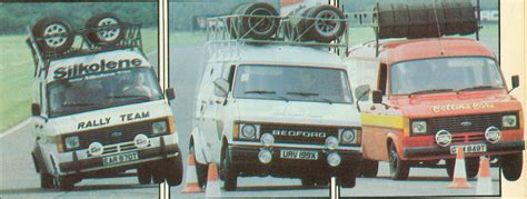 Bedford Cf2 Van A Trio Of Rally Support Vans 1982