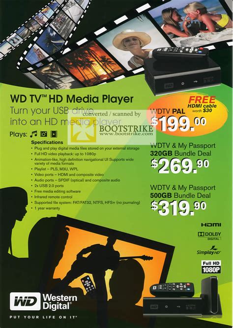 Western Digital Wd Hd Media Player Pc Show 2009 Price List Brochure