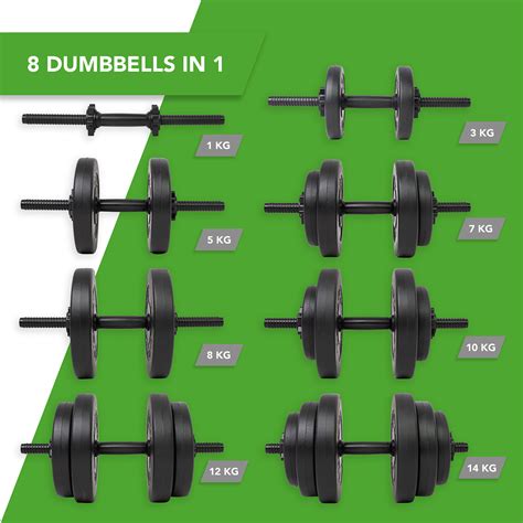 Vinyl Dumbbellset - 28 kg - Tunturi New Fitness B.V.