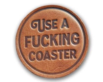 Don T Fuck Up The Table Leather Coaster Etsy