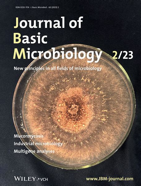 Cover Journal Of Basic Microbiology 22023 2023 Journal Of Basic Microbiology Wiley