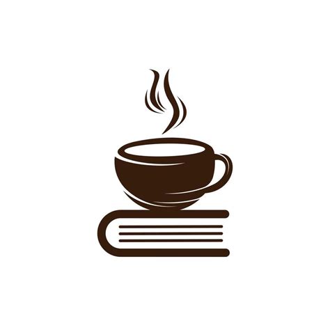 Coffee book vector logo design. Tea Book Store Iconic Logo. 11470481 Vector Art at Vecteezy