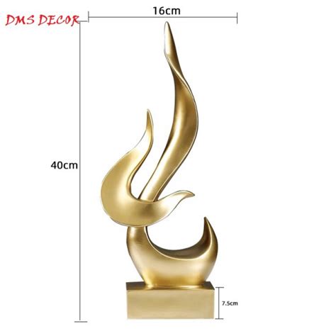Tượng trang trí, decor phòng khách, nhà cửa, NGỌN LỬA (Cao 38 cm ...