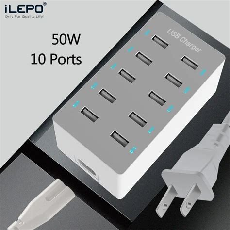 Ilepo W Usb Charger V A Ports Multiple Usb Charging Station