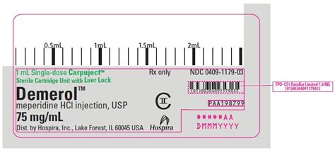 Demerol Injection Package Insert Prescribing Information