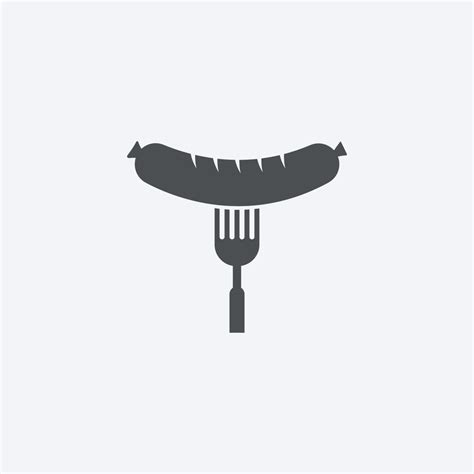 Sausage Logo Template Street Food Logo Icon Vector Art At