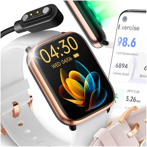 SMARTWATCH ZEGAREK DAMSKI SMART WATCH 3D WODOODPORNY POŁĄCZENIA MENU PL