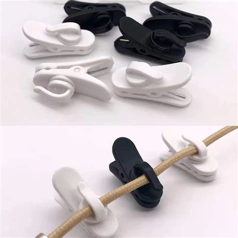 10 Pcs Earphone Cable Wire Clip Cord Collar Plastic Nip Clamp